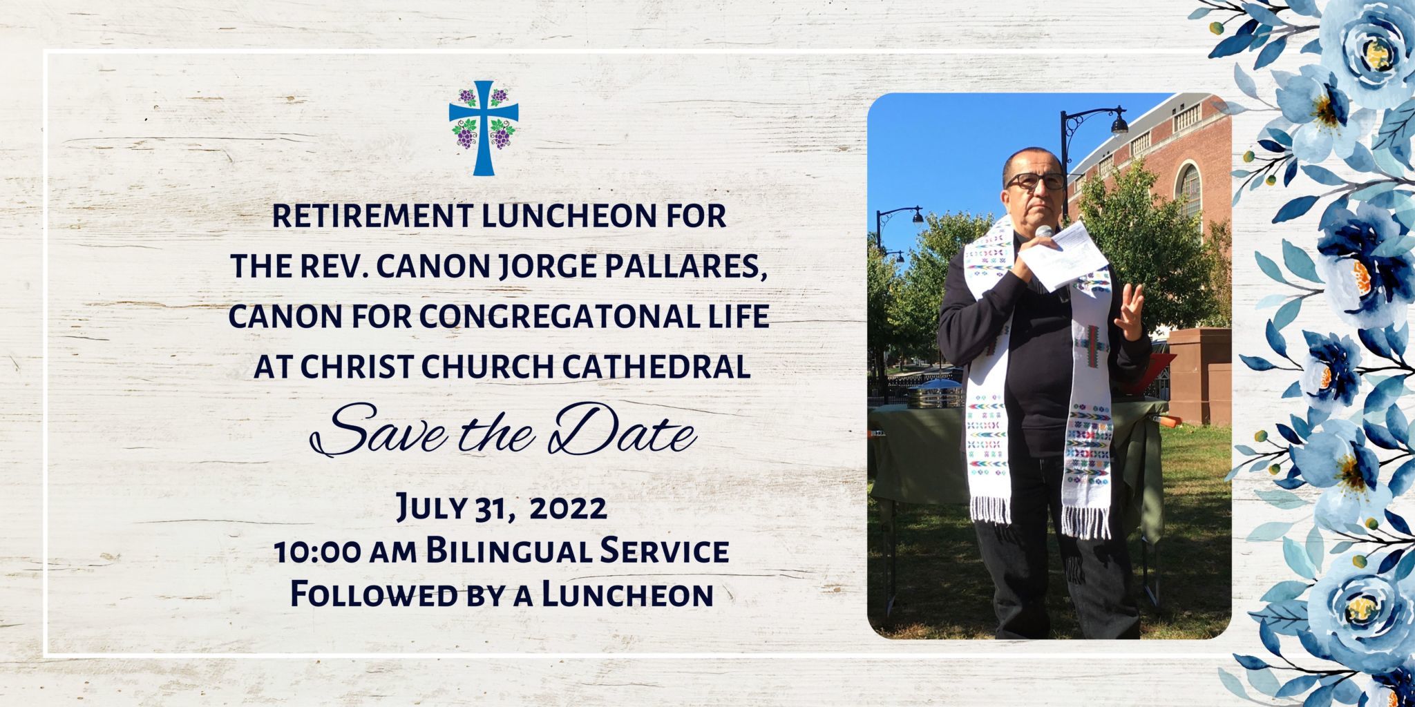 Bilingual Mass and Retirement Luncheon for Canon Pallares
