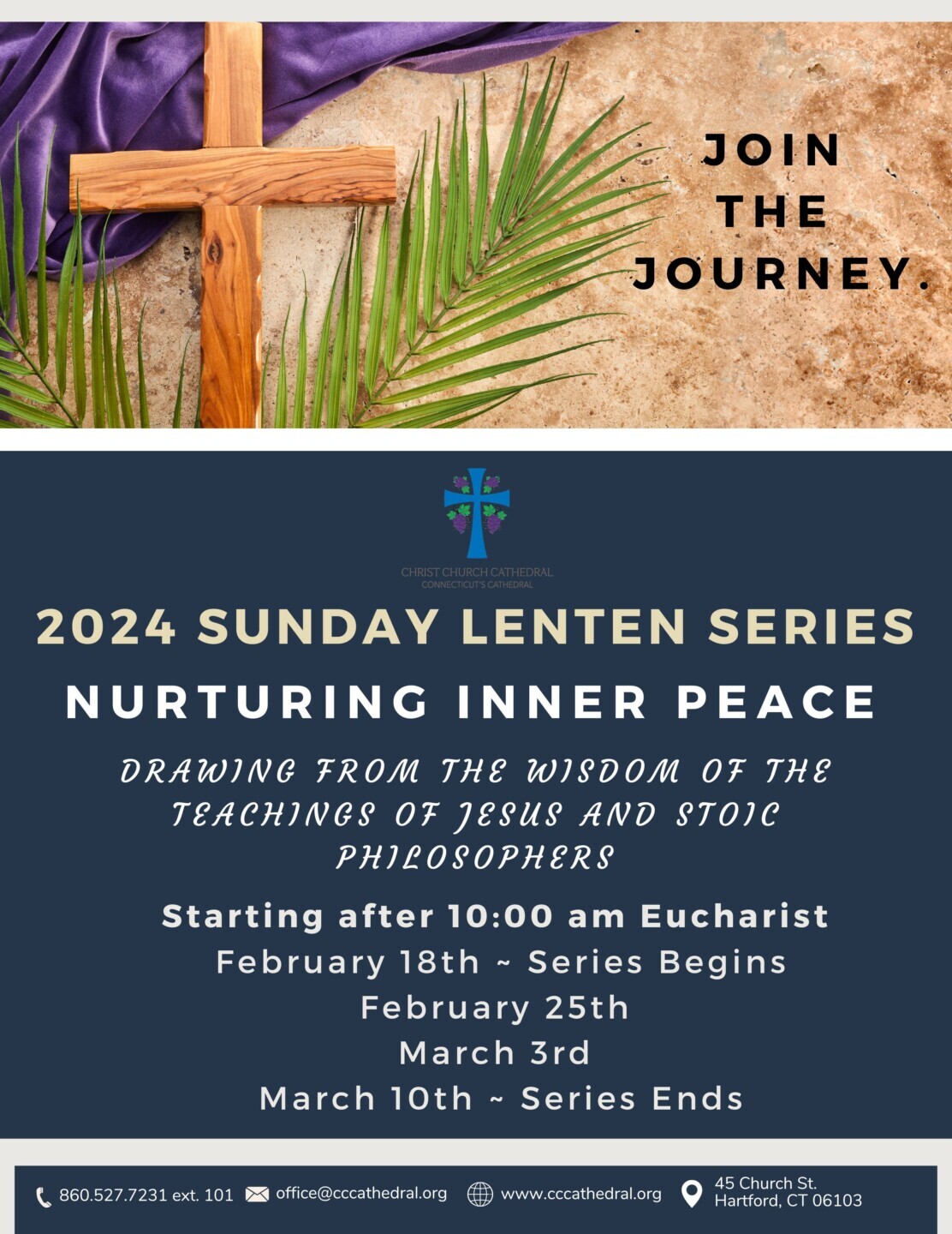 2024 Sunday Lenten Series ~ Nurturing Inner Peace